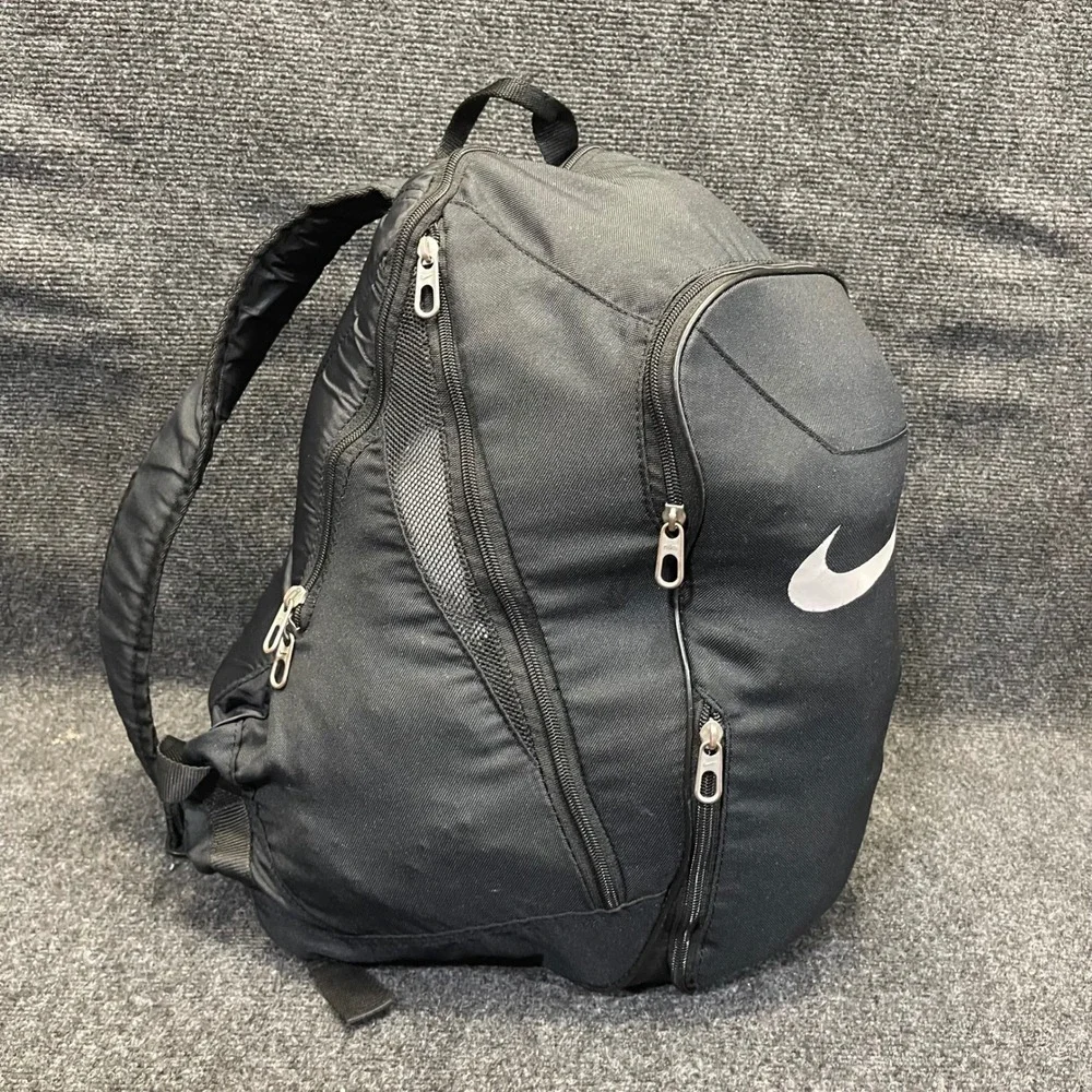 Nike Club Team Nutmeg / Swoosh Soccer & Sports Backpack Black Equipment Bag